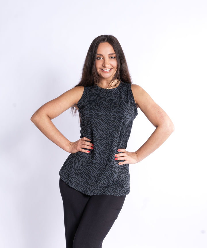 Tank Top - Black Ripple