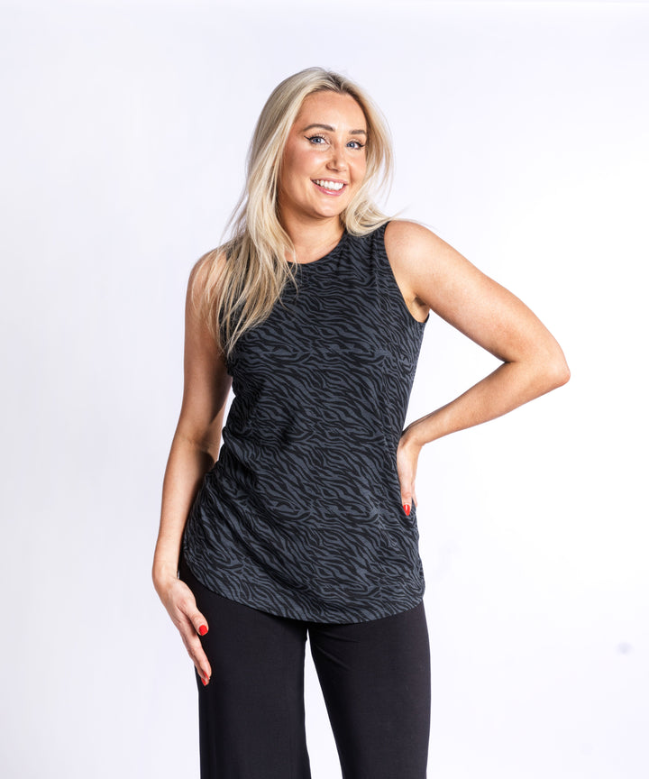 Tank Top - Black Ripple