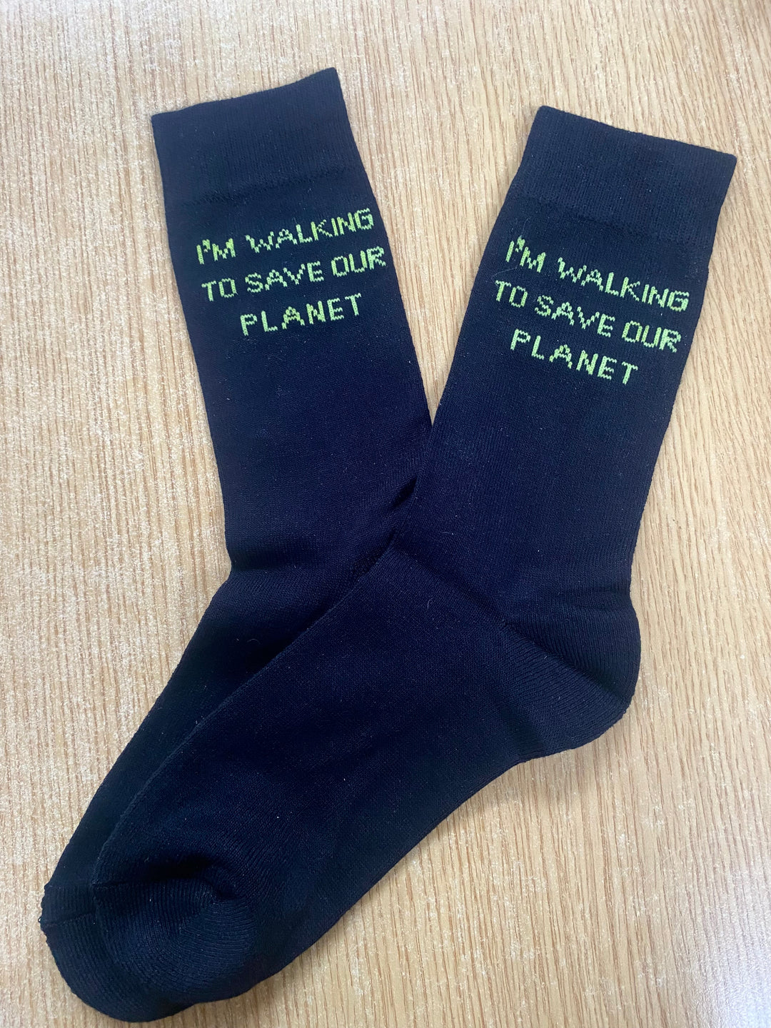 Men's "I'm Walking To Save Our Planet" Socks